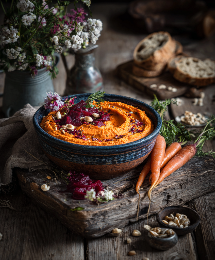 veganer rote bete hummus